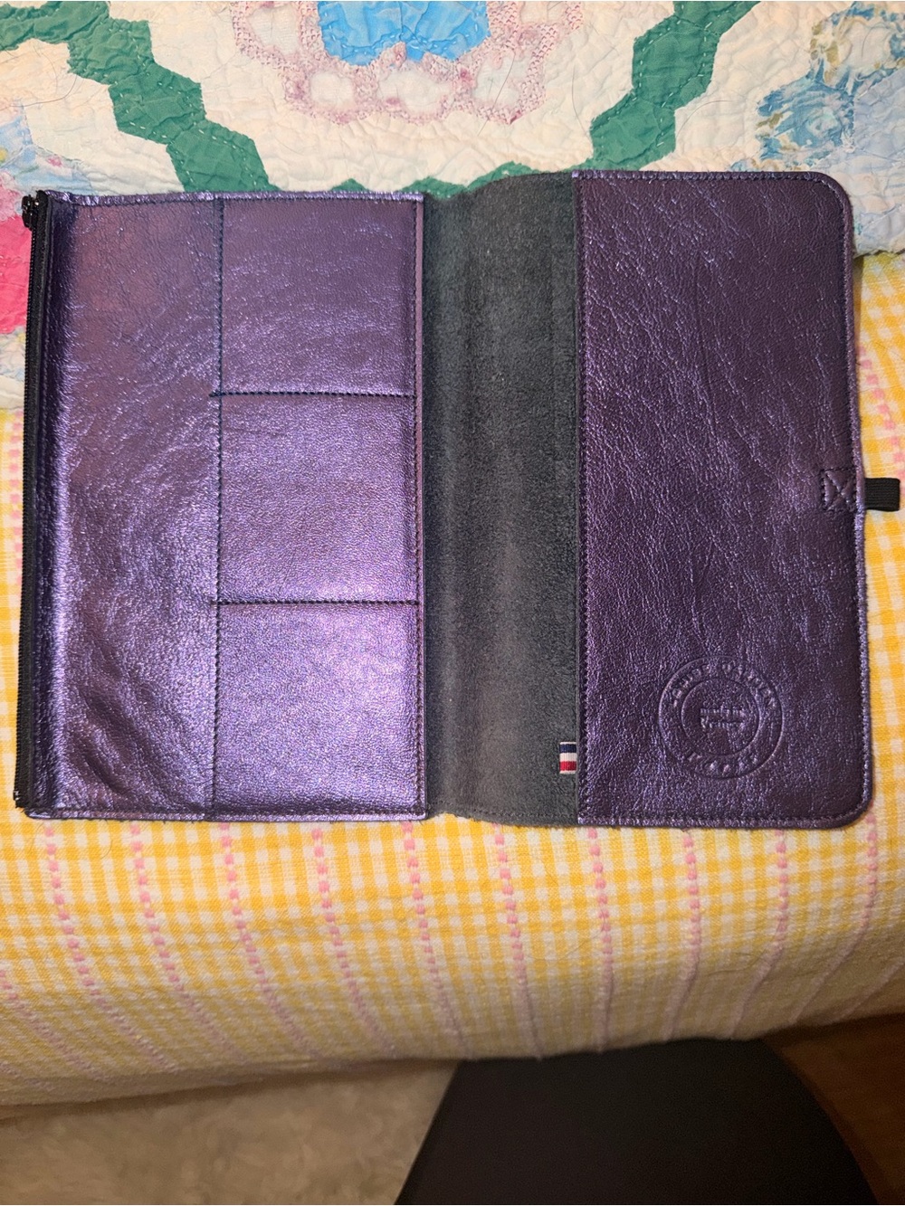 Purple Louise Carmen Portfolio Organizer - Picture 3 of 5